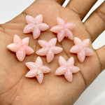 Load image into Gallery viewer, AAA Pink Opal Star Fish Shape Beads, Carved Pink Opal Star Fish Shape Gemstones, Star Fish Carvings, Rare Findings, 20 MM, Marine Sea Fishes