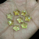 Load image into Gallery viewer, Natural Lemon Quartz Star Shape Briolettes, AAA Clear Quartz Faceted Star Beads, Wholesale Loose Beads for Jewelry, 12 MM, Star Crystals