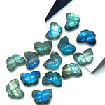 Load image into Gallery viewer, AAA Flashy Labradorite Butterfly Shape Beads, Blue Labradorite Carved Butterfly Briolette, Labradorite Gemstone, 13 MM Loose Wholesale Beads