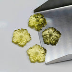 Load image into Gallery viewer, 2,3,4,5,6 pcs 100% Natural Lemon Quartz Fancy Shape Carved Gemstone, Loose Gemstone, Fancy Shape Gemstone For Jewlery, Carved Gemstone 16mm