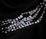 Load image into Gallery viewer, Natural Flashy Diamond Cut Side Drill Beads, Faceted Cut Stone Drill Beads for Jewelry Making, 5-8 MM, Blue Flashy Beads, 4 Inch Strand