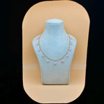 Load image into Gallery viewer, Natural Rose Quartz Pear Beads Necklace, Faceted Drop Chain Necklace, Natural Gemstone Chain Jewelry, Meditation &amp; Healing Beads Necklace