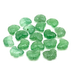 Load image into Gallery viewer, AAA Green Strawberry Butterfly Shape Beads, Natural Strawberry Quartz Hand Carved Butterfly Briolettes, Gemstone Carvings, 13 MM Loose Beads