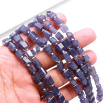 Load image into Gallery viewer, Natural Iolite Faceted Tumble Shape Gemstone Beads, AAA Iolite Nuggets Shape Beads ~ 8" Jewelry Making Wholesale Beads, 5X7-6X8 MM
