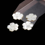 Load image into Gallery viewer, 1 Pc White Pearl Flower Shape Carved Beads, Natural Mother of Pearl Flower Shape Gemstone, Carved Flowers Beads, 23 MM, Center Drill