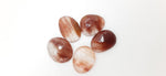 Load image into Gallery viewer, 2 pcs AAA+ Quality Red Rutile freeform Rosecut, Routile faceted rosecut, gemstone for jewellery, jewellery making rosecut 11X8 17X13 mm