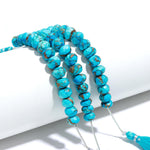Load image into Gallery viewer, AAA Copper Turquoise Faceted Beads, Blue Copper Turquoise Faceted Rondelle Beads, 9-10 MM Healing Turquoise Beads for Jewelry, Loose Beads