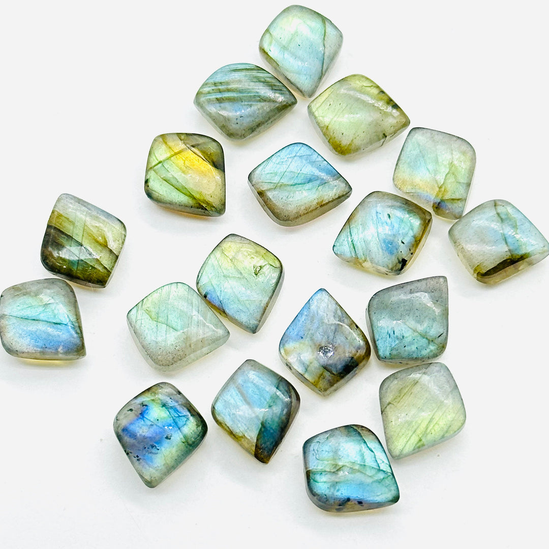 2,3,4,5,6 Pcs Natural labradorite smooth fancy Shape jewelry Making Loose Gemstone, smooth Gemstone, labradorite Gemstone for jewelry 8X10mm