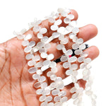 Load image into Gallery viewer, Natural White Moonstone Pear Shape Beads, Flashy Moonstone Smooth Pear Side Drill Beads, Fancy Pear for Jewelry Making, 7 Inch, 8-9 MM
