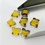Load image into Gallery viewer, Natural Beer Quartz Butterfly Shape Gemstone Beads, Hand Carved Smooth Butterfly Shape Beads, Honey Quartz Beads 13X9-14X10 MM