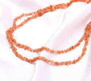 Genuine Red Sunstone Uncut Beads Strand, Red Sunstone Chips Beads for Jewelry Making, 16