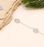 Load image into Gallery viewer, AAA Lace Agate Heart Shape Beads Bracelet, Lace Agate Heart Beads Bracelet, Women's Gift Chain Bracelet, 925 Silver Bracelet/Anklets
