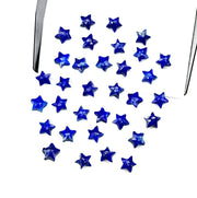 Super Tiny Lapis Lazuli Stars, Lapis Lazuli Gemstone Star Shape Beads, 5 MM Star Shape Gemstone for Jewlery, Celestials Universe Beads
