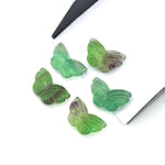 Load image into Gallery viewer, Green Fluorite Butterfly Carving: Gemstone Jewelry Charm (18MM