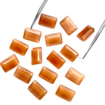 Load image into Gallery viewer, Natural Peach Moonstone Octagon Shape Gemstone, 10X14 MM Peach Moonstone Faceted Cushions, Fancy Cut Gemstone Beads, Jewelry Making Gemstone