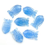 Load image into Gallery viewer, Blue Chalcedony Handmade Fish Carving ~ Fish Shape Carving Gemstone Briolette's ~ Jewelry Making Loose Gemstones ~ 1 Pieces 25X15mm