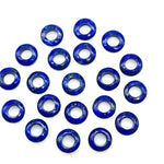 Load image into Gallery viewer, AAA Quality Lapis Lazuli Donut Shape Stones, Natural Lapis Lazuli Donut Carving, Healing Gemstone Beads, 12 mm Blue Donut Smooth Beads