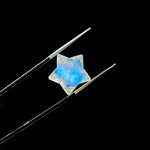 Load image into Gallery viewer, Rainbow Moonstone Star Beads: Faceted Celestial Gemstone Charms, 15mm