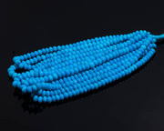 Dark Blue Opal Smooth Rondelle Beads, Blue Color Opal Beads for Jewelry Making, Wholesale Loose Opal Beads, 8 MM Blue Opal for Craft Making