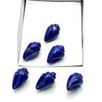 Load image into Gallery viewer, Genuine Lapis Lazuli Conch Shell Shape Beads, Smooth Lapis Snail Shell Gemstone Beads, Beach &amp; Snail Shell Carved Gemstone Beads 18X10 mm