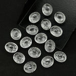 Load image into Gallery viewer, Natural Crystal Quartz Evil Eye Beads, Hand Carved Gemstone Beads, Loose Oval Eye Beads, Evil Eye Charm Beads, Loose Carving Beads 10X12 MM