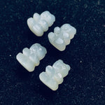 Load image into Gallery viewer, 2,3,4,5 Pcs Natural Grey Moonstone Hand Carved Teddy Shape, Teddy Shape Gemstone For Jewellery, Teddy Shape Gemstone, 12X8 mm