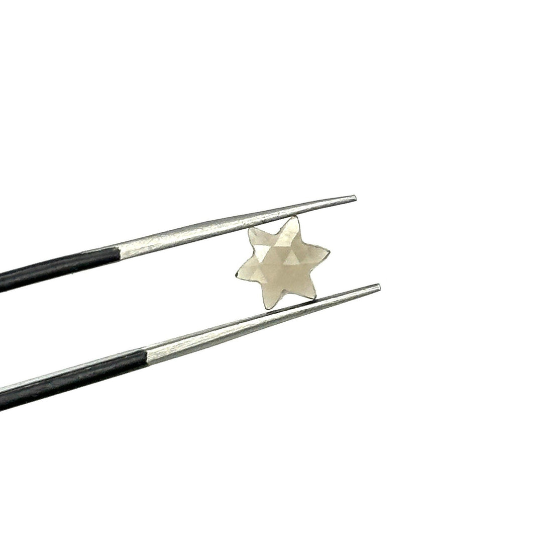 Natural Smokey Quartz Little Stars, Brown Smokey Quartz Star Shape Beads, 6 MM Star Shape Gemstone for Jewlery, 6 Sides Carving Star Beads