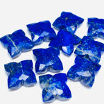 Load image into Gallery viewer, 2,3,4,5 Pcs Natural Lapis Lazuli Hand Carved Flower Shape Gemstone - 12MM Flower Shape Loose Carving - Handmade Gemstone Carving For Jewelry