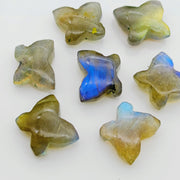 Natural Flashy Labradorite Butterfly Shape Beads, Hand Carved Smooth Butterfly Gemstone, Labradorite Loose Charm briolette's for jewelry14mm