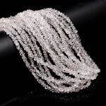 Load image into Gallery viewer, AAA Herkimer Diamond Beads, White Clear Diamond Uncut Beads, Raw Diamond Beads, Herkimer Diamond Nuggets Beads, Diamond Rough Beads, 5 MM