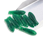 Load image into Gallery viewer, Natural Green Aventurine Fish Shape Beads, 10X30MM Loose Gemstone Fishes Charm, Reiki Healing Crystal Gifts, Sea Crystals