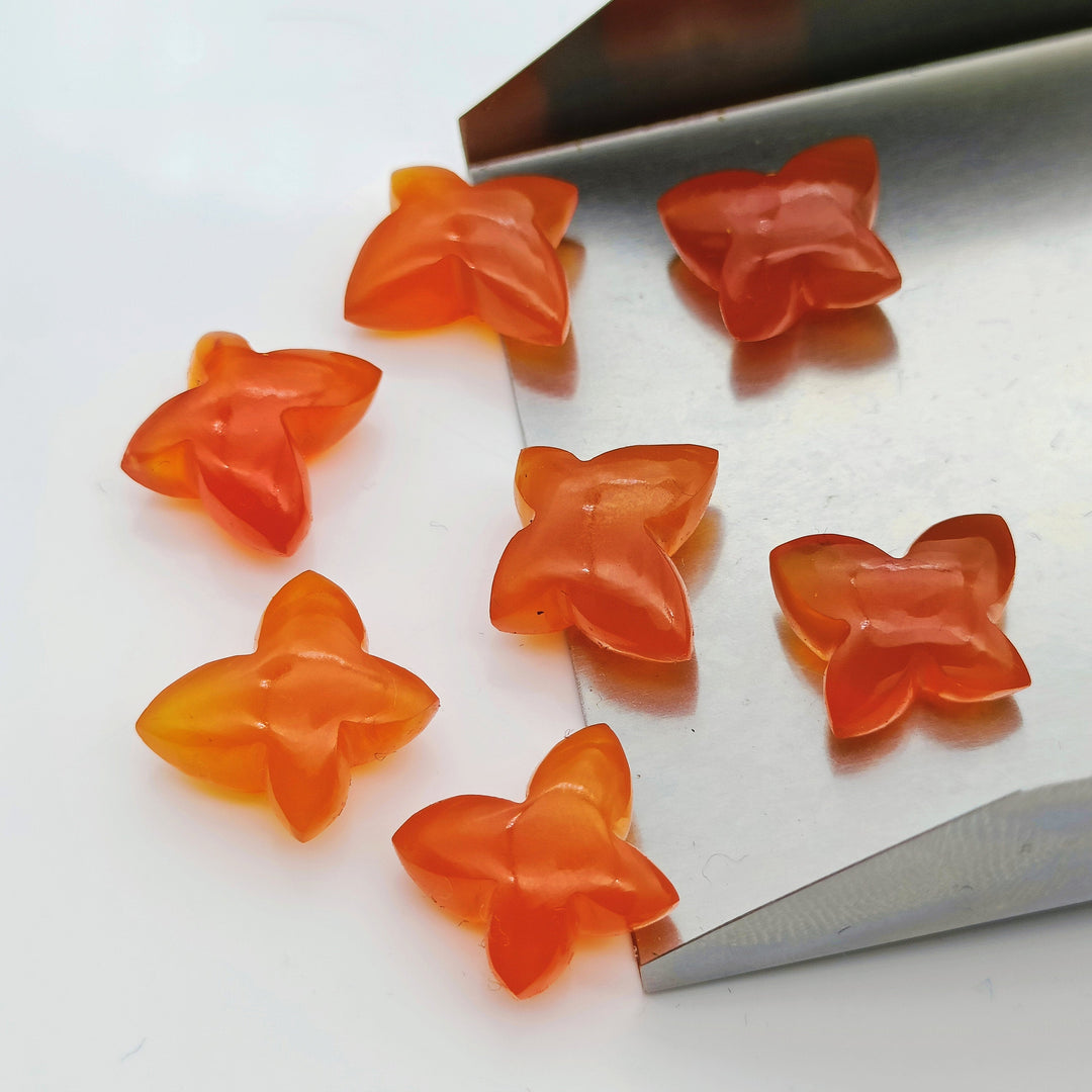 Natural Carnelian Butterfly Shape Briolettes Beads, Hand Carved Smooth Butterfly Gemstone Beads, Jewelry Making Loose Beads, 13X9-14X10 MM