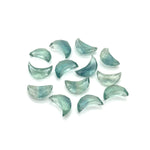 Load image into Gallery viewer, Pretty Green Fluorite Moon Shape Beads, AAA Fluorite Faceted Moon Shape Briolettes, Hand Carved Moon Gemstone Beads, Moon Charms 12 MM