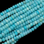 Load image into Gallery viewer, Blue Opal Smooth Rondelle Beads, Blue Color Opal Beads for Jewelry Making, Wholesale Loose Opal Beads, 8 MM Sea Blue Opal for Craft Making