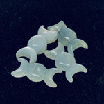 Load image into Gallery viewer, 2,3,4,5 Pcs Natural Grey Moonstone Hand Carved Triple Moon Shape, Carved Triple Moon Shape Gemstone For Jewellery, 22X10 mm