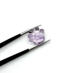 Load image into Gallery viewer, AAA+ Quality Natural Pink Amethyst Hand Carved Dog Paw, Gemstone Paw Carving, 13 MM Paw Charm, Dog Cute Purple Paws for Jewelry
