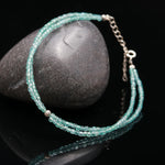 Load image into Gallery viewer, Pretty Sky Apatite Box Beads Bracelet, Handmade Faceted 2 MM Beads Bracelet, Bridesmaid Gift, Everyday Jewelry, Bracelet Gift for Her