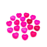 Load image into Gallery viewer, Dazzling Hot Pink Chalcedony Heart Beads, Pink Chalcedony Smooth Heart Shape Beads, Loose Gemstones, 10 MM Heart Charms for Jewelry Making