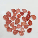 Load image into Gallery viewer, Natural Pink Strawberry Gemstone Drops: Jewelry Making (3X5-7X4.5 mm)
