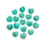 Load image into Gallery viewer, Faceted Amazonite Heart Briolettes: AAA Grade, 10mm Gemstone Charms
