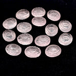 Load image into Gallery viewer, Natural Rose Quartz Carved Evil Eye Beads, Evil Eye Charm Beads For Jewelry Making, Carving Beads, 12X10 MM, Carved Eye Shape Charm Beads
