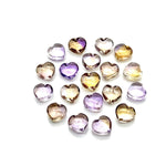 Load image into Gallery viewer, Natural Ametrine Heart Shape Briolette's, AAA Ametrine Smooth Heart Shape Beads, Hand Carved Gemstones, Jewelry Making Wholesale Beads 8 MM