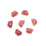 Load image into Gallery viewer, Pink Strawberry Quartz Clouds Shape Beads, Natural Quartz Faceted Carved Cloud Shape Beads, Loose Briolettes, Cloud Gemstone Charms, 12 MM