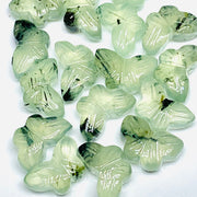 Prehnite Butterfly Shape Carving Beads, Prehnite carved Butterfly Gemstone Briolette's, Natural Gemstone For jewelry Making Charms,12X7 mm