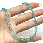 Load image into Gallery viewer, Dainty Sky Apatite Beaded Necklace, Natural Apatite Gemstone Necklace, Sterling Silver Jewelry, Sky Apatite Handmade Jewelry, Gift for her