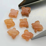 Load image into Gallery viewer, Natural Peach Moonstone Butterfly Shape Gemstone Beads, Hand Carved Smooth Butterfly Beads, Wholesale Loose Gemstone Beads 13X9-14X10 MM