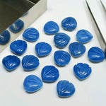Load image into Gallery viewer, Natural Blue Opal Seashell Shape Beads, 12 MM Hand Carved Shell Shape Briolette's, Blue Opal Gemstone Shell Charms