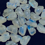 Load image into Gallery viewer, 2,3,5,10 Natural Rainbow Moonstone Cloud Shape Smooth Carved Gemstone Jewellery Making, Loose Gemstone, Smooth Hand Carved Gemstone,