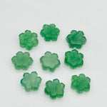Load image into Gallery viewer, Beautiful Green Strawberry Flower Shape Beads, Hand Carved Flower Shape Gemstone, 11 MM Hexagon Shape Charm Beads For Jewelry, Cut Stones