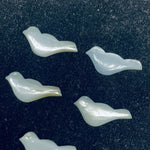 Load image into Gallery viewer, 2,3,4,5 Pcs Natural Grey Moonstone Hand Carved Bird Shape, Carved Bird Shape Gemstone For Jewellery, Bird Shape Gemstone, 20X8 mm
